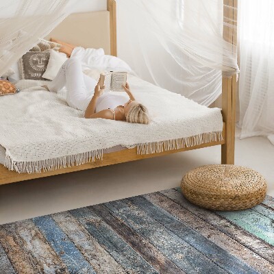 Pvc teppich Abgerissene Vintage-Holzbretter