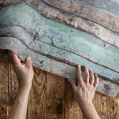 Pvc teppich Abgerissene Vintage-Holzbretter