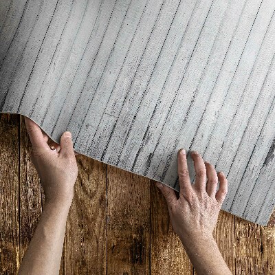 Vinyl teppich läufer Zerrissene Holzbretter vintage