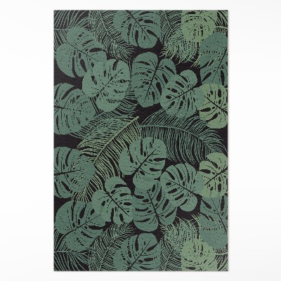 Teppich auf pvc Illustration von tropischen Monstera-Pflanzen
