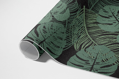 Teppich auf pvc Illustration von tropischen Monstera-Pflanzen
