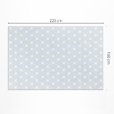 Vinyl teppich Helle Kreuze minimalistisches Muster