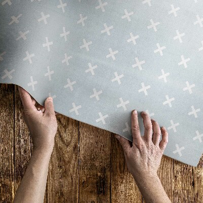Vinyl teppich Helle Kreuze minimalistisches Muster