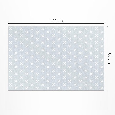 Vinyl teppich Helle Kreuze minimalistisches Muster
