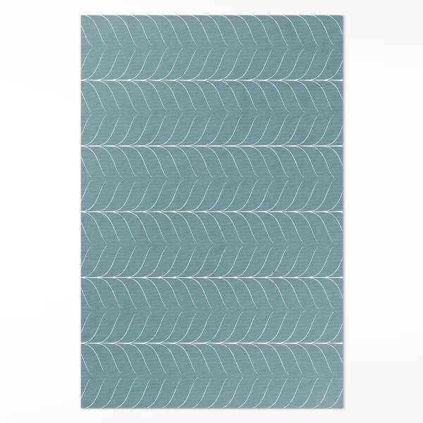Vinyl teppich Lineares minimalistisches Fischgrätenmuster