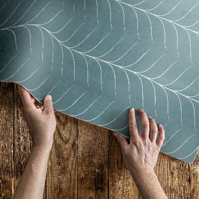 Vinyl teppich Lineares minimalistisches Fischgrätenmuster