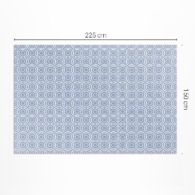 Pvc teppich Feine Kreise als Mosaik im griechischen Stil