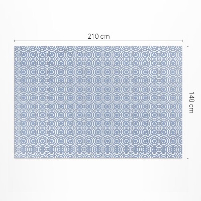 Pvc teppich Feine Kreise als Mosaik im griechischen Stil