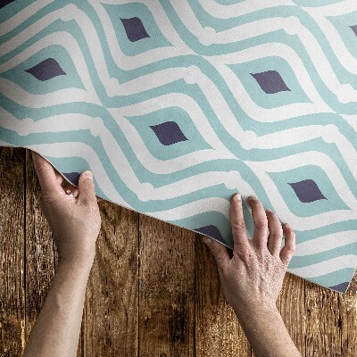 Pvc teppich Abstrakte Wellen stilvolles Muster