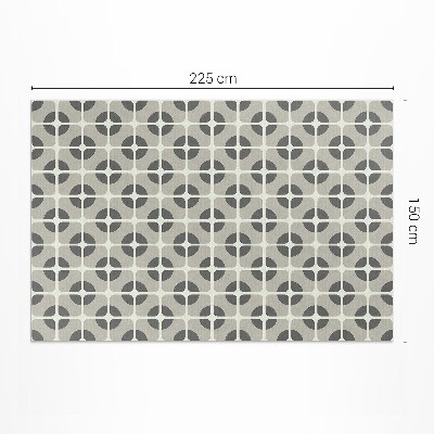 Vinyl teppich läufer Mosaik geometrische Formen
