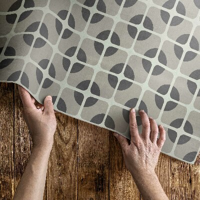 Vinyl teppich läufer Mosaik geometrische Formen