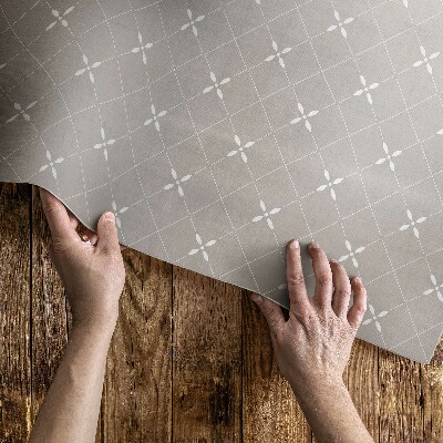 Teppich auf pvc Stilvolles minimalistisches dekoratives Muster