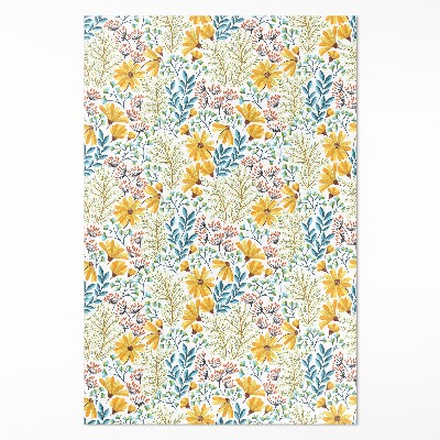 Teppich pvc Blumenwiese florales Muster