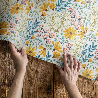 Teppich pvc Blumenwiese florales Muster