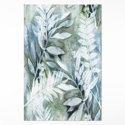 Teppich pvc Aquarell Blätter zarte Zweige