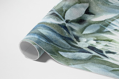 Teppich pvc Aquarell Blätter zarte Zweige