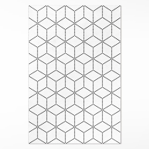 Vinyl teppich läufer 3D-Würfel moderne Punkte