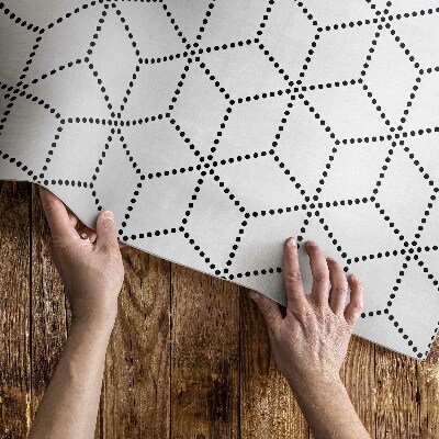 Vinyl teppich läufer 3D-Würfel moderne Punkte