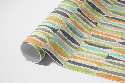 Teppich auf pvc Abstrakte Ellipsen im Retro-Stil