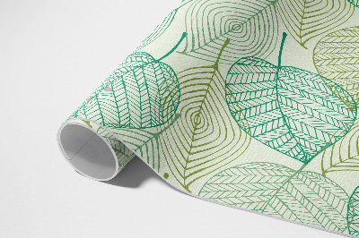 Teppich auf pvc Komposition von linearen Blättern Natur
