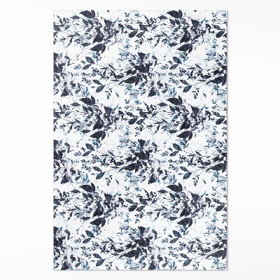 Teppich pvc Indigo Aquarell Weinblätter