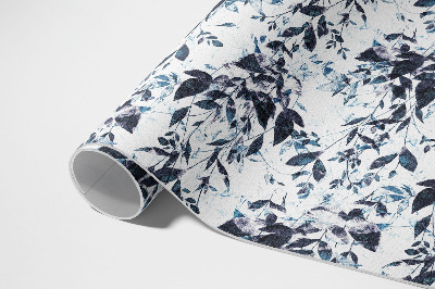 Teppich pvc Indigo Aquarell Weinblätter