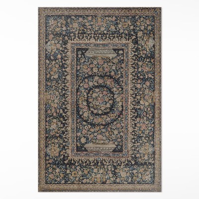 Pvc teppich Dekoratives Blumenmuster im alten Stil