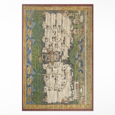 Pvc teppich Krishna mit Kühen Wandteppich