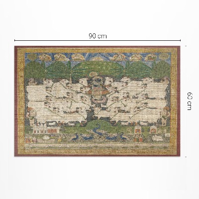 Pvc teppich Krishna mit Kühen Wandteppich