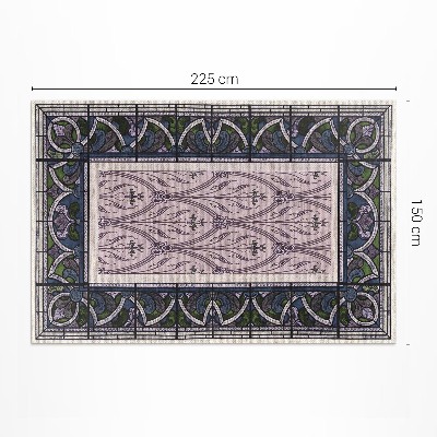 Pvc teppich Gotische violette Glasmalerei