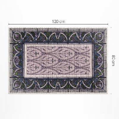 Pvc teppich Gotische violette Glasmalerei