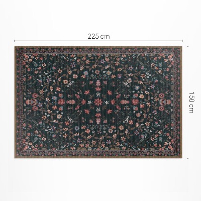 Vinyl teppich läufer Zartes florales Vollfarbmuster
