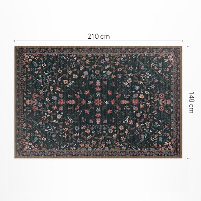 Vinyl teppich läufer Zartes florales Vollfarbmuster