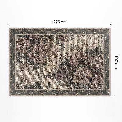 Teppich pvc Illusion von floralem Stoff