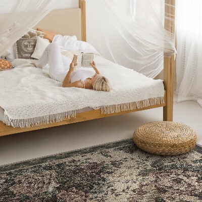 Teppich pvc Illusion von floralem Stoff