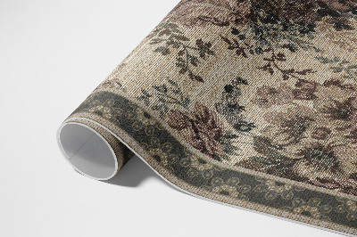 Teppich pvc Illusion von floralem Stoff