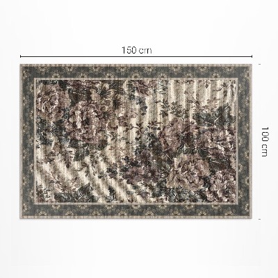 Teppich pvc Illusion von floralem Stoff