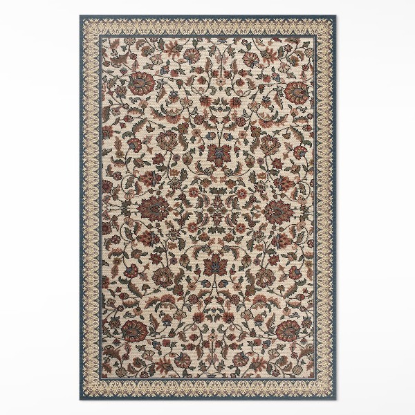 Teppich auf pvc Ornamentale Efeublüten