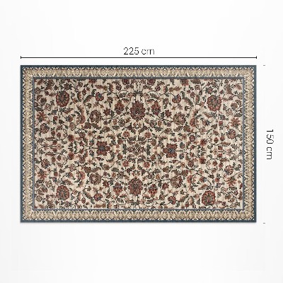Teppich auf pvc Ornamentale Efeublüten