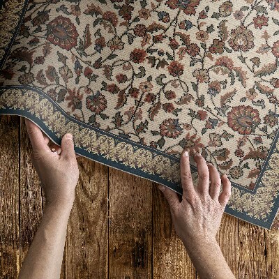 Teppich auf pvc Ornamentale Efeublüten