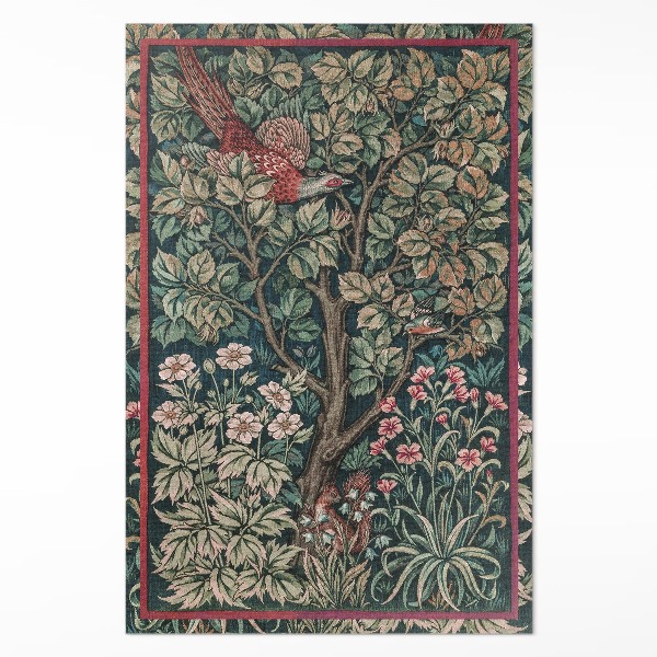 Teppich auf pvc William Morris-Fasan
