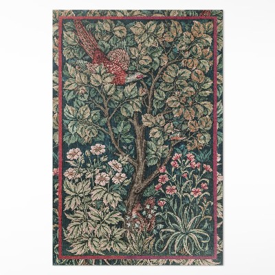 Teppich auf pvc William Morris-Fasan