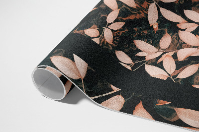Vinyl teppich Herbstblätter Pflanzenmotiv Boho Retro