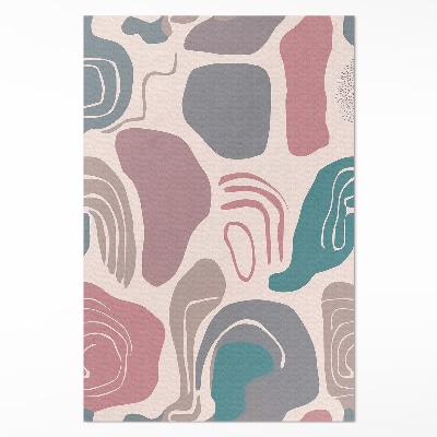 Vinyl teppich läufer Abstrakte Boho-Flecken Pastellformen
