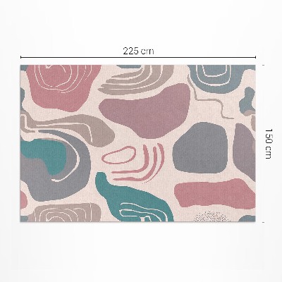 Vinyl teppich läufer Abstrakte Boho-Flecken Pastellformen