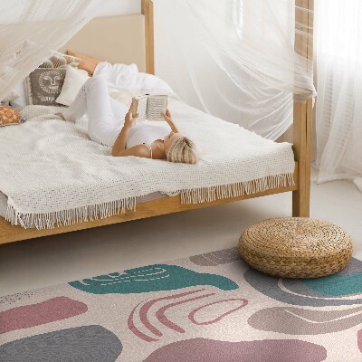 Vinyl teppich läufer Abstrakte Boho-Flecken Pastellformen