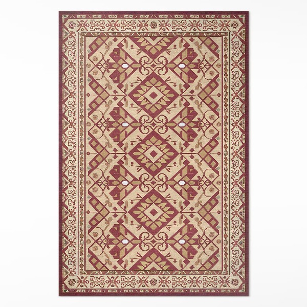 Teppich auf pvc Dekoratives Muster im alten Vintage-Stil