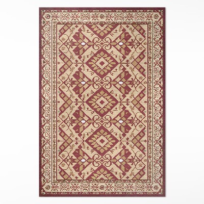 Teppich auf pvc Dekoratives Muster im alten Vintage-Stil