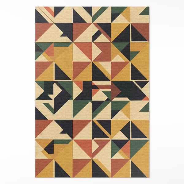 Vinyl teppich läufer Geometrische bunte Retro-Abstraktion