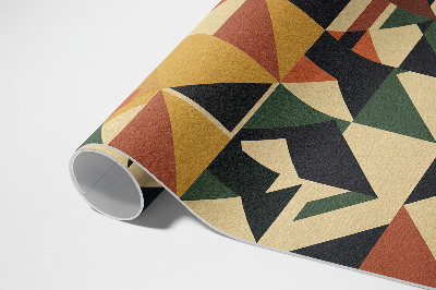 Vinyl teppich läufer Geometrische bunte Retro-Abstraktion